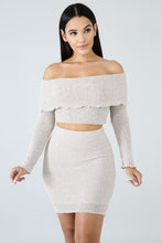 Load image into Gallery viewer, Off the Shoulder Fun Skirt Set