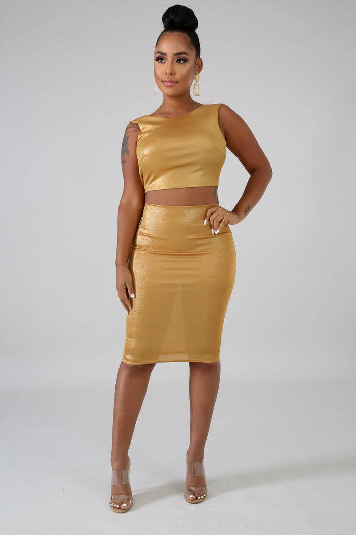 Golden Goddess 2 piece Set