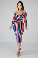 Load image into Gallery viewer, Flirty Flannel Stripe Dress