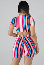 Load image into Gallery viewer, Candy Stripe Short Set